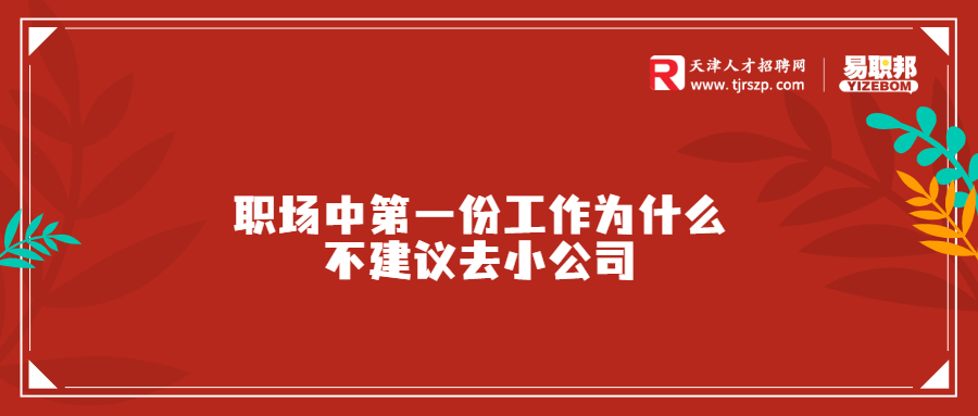 職場(chǎng)中第一份工作為什么不建議去小公司